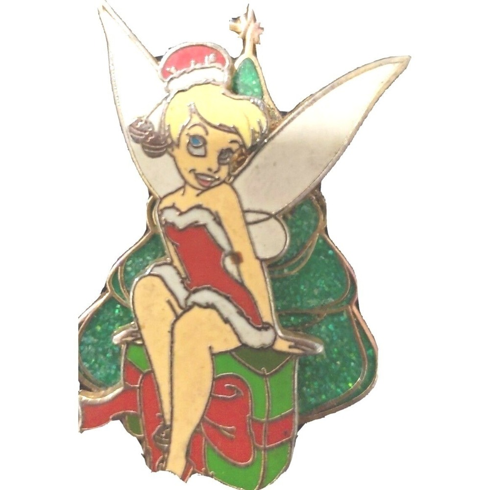 Disney Pin Santa Tinker Bell glitter-filled Christmas tree 34957